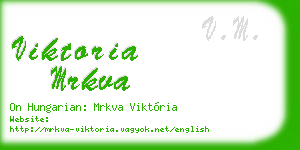 viktoria mrkva business card