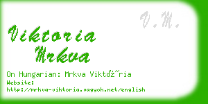 viktoria mrkva business card